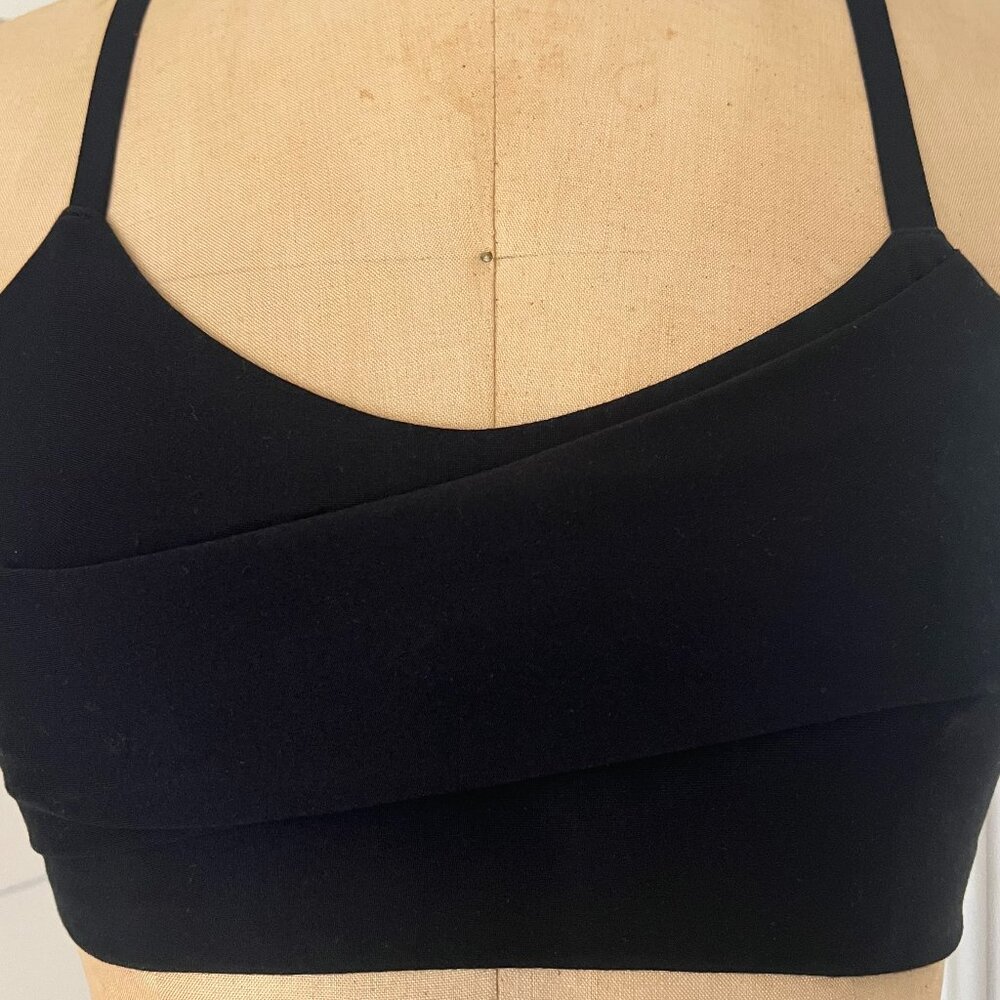 Free People Movement Black Ruched Workout Bra XS